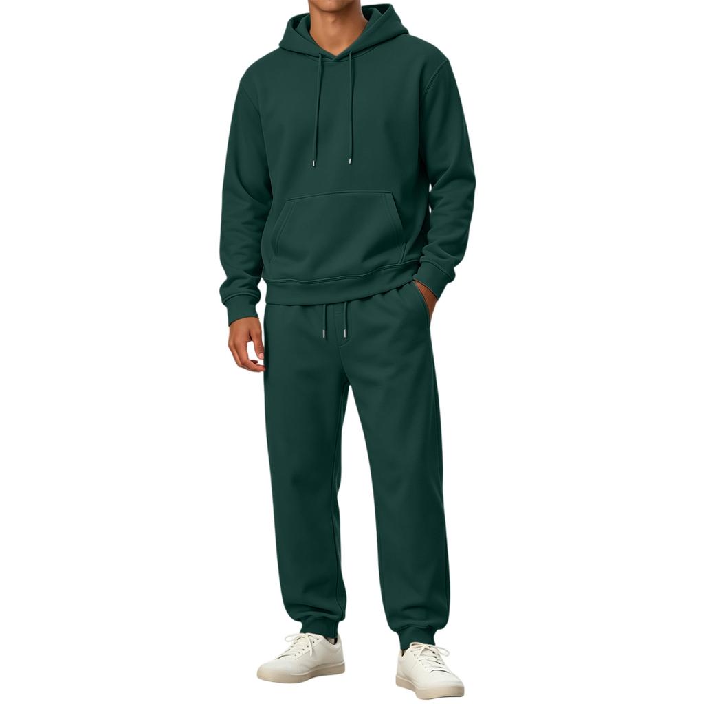 Herren Pullover Hoodie Sweatshirt Sportliches Set für Training und Freizeit