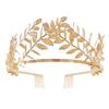 Durable Metal Leaf Tiaras Hairpin Polished Metal Hair Accessory For Bridal Parties And Special Event