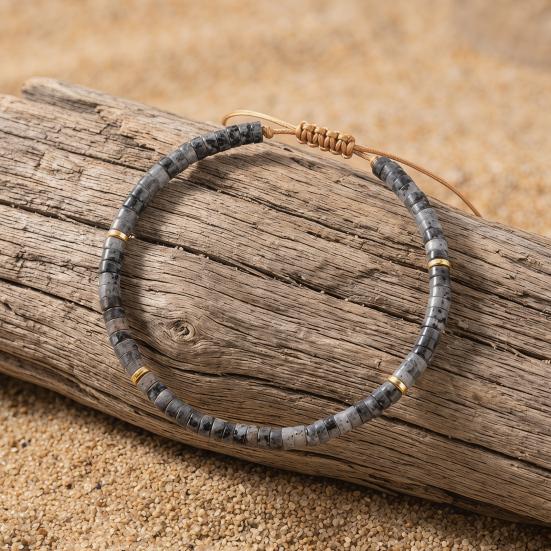 Women Bracelet Adjustable Length Natural Stone Beads Bracelet Bohemia Style Stackable Bracelet Versatile Jewelry Accessory
