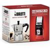 Cafetiere italienne + 1 Café Perfetto Moka Classico - BIALETTI - MOKA - 3 tasses - 0,30 L - Paquet de 250 g - Argent