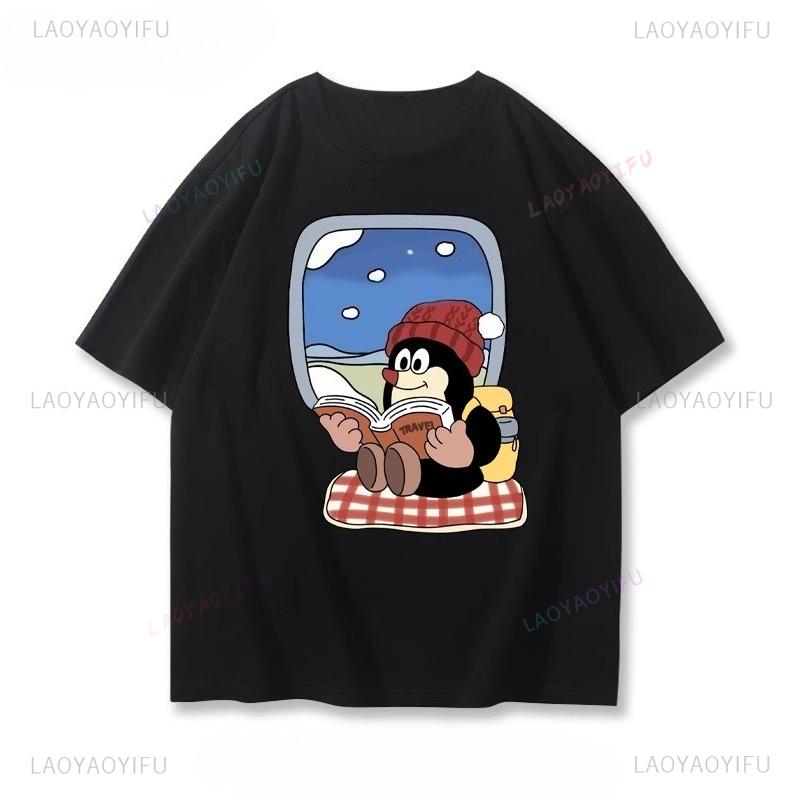 

The Mole Story Krtek Cartoon Anime Shirt Boy Girl Unisex Summer Casual Funny Shoujo Girl Style Y2k Clothes Woman Gothic Clothing 5XL різнокольоровий