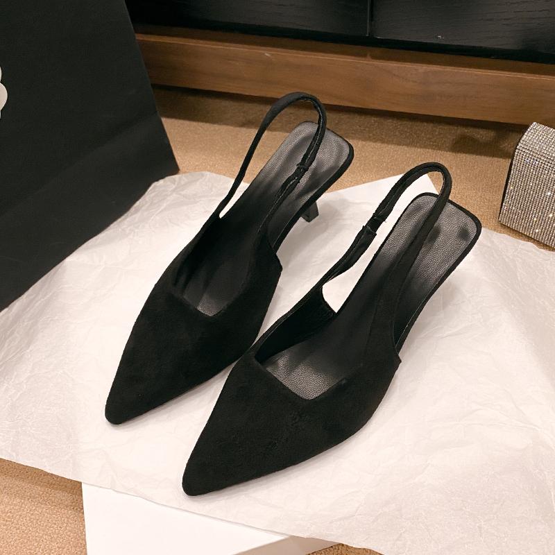 Fashion Ladies Shoes 2024 High Quality Slip On Women's Pumps Autumn Pointed Toe Solid Fashion Shallow Mouth High Heels Dress Pumps Women