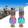 2 Pcs   Alloy Oil Disc Brake Bleed Nipple Exhaust Screws Set for Road   Accessories