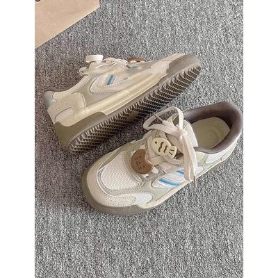 Versatile Platform White Shoes Women's New Spring and Summer Board Shoes Women's Shoes Mesh Breathable Casual Shoes