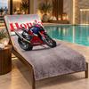 Beach Towel with Honda Racing Design, Quick Dry Lightweight Towel for Swimming Pool Travel