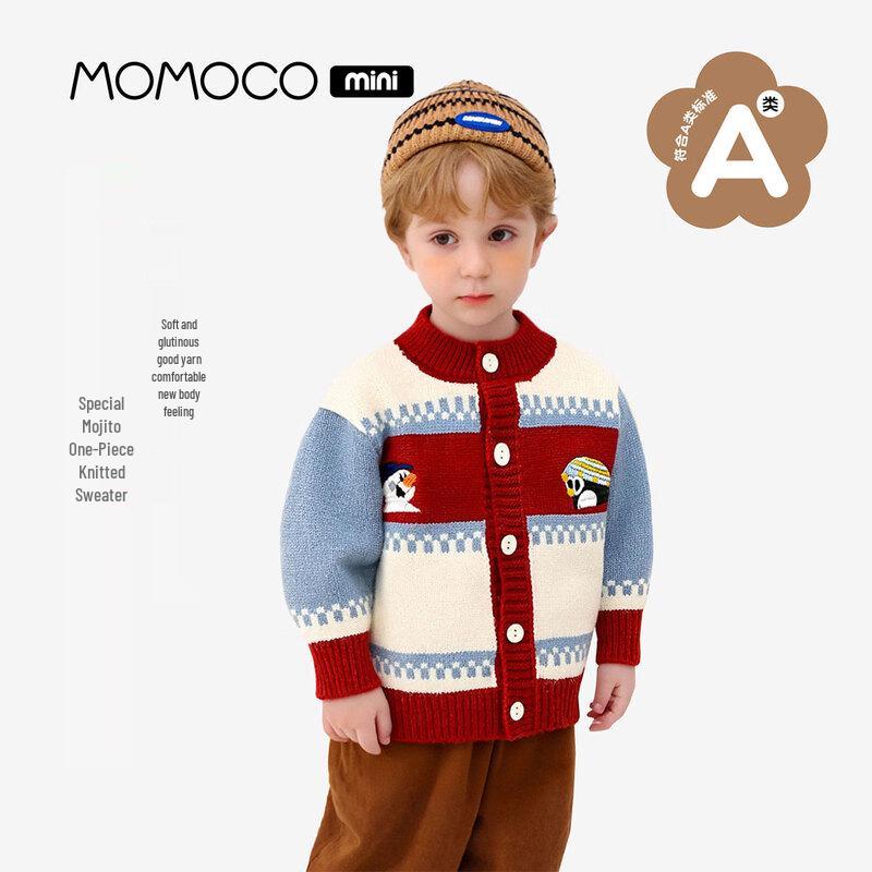MOMOCO Kids Winter Thick Cardigan Sweater for Boys 80