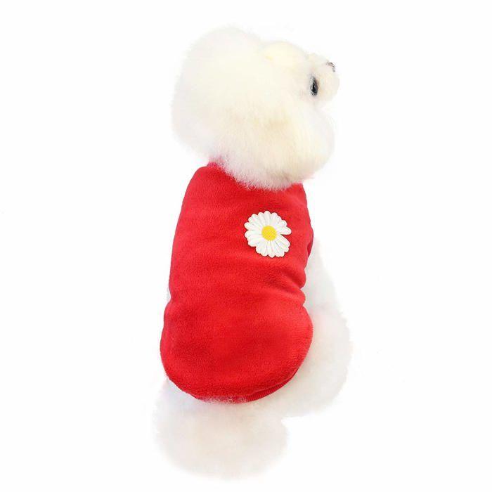 Pull pour chien - izefia - gilet corail - doux en polaire - lavable en machine - taille xl