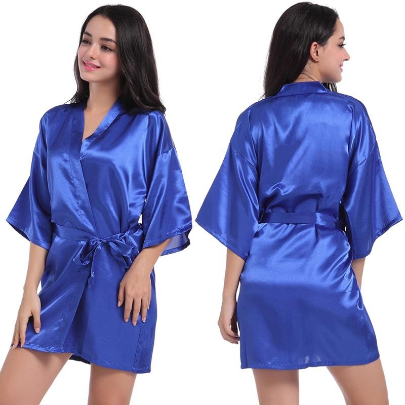 Plus Size Women's Summer Solid Color Thin Sexy Short Cardigan Pajamas