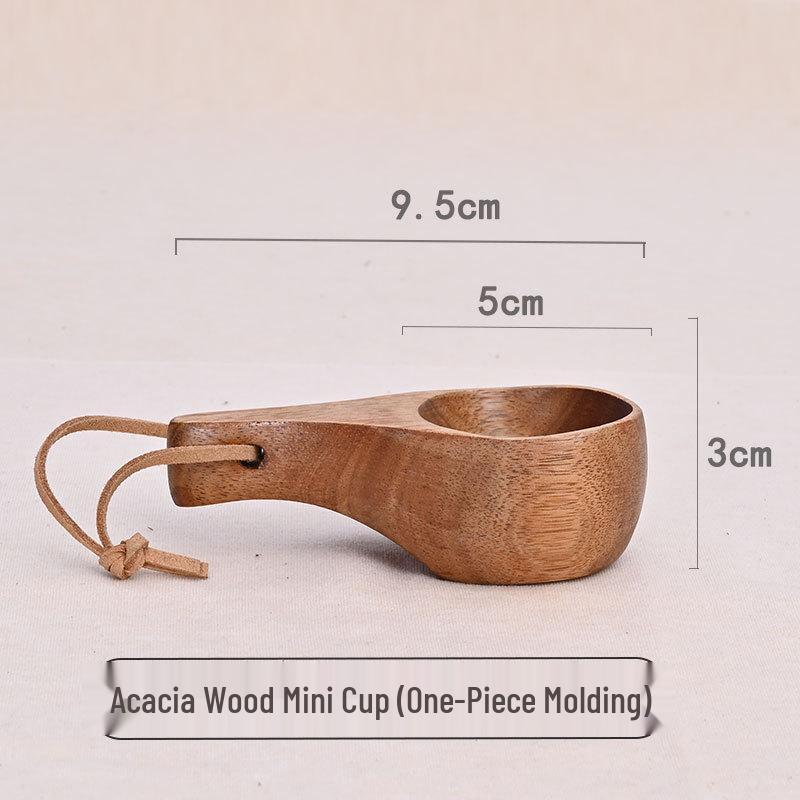 Walnut Finland Wooden Milk Cup - Creative, Portable Outdoor Design