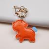 Piele PU 2027 Anul Oii Formă Pandantiv Adorabil Design Colorat Coadă de Inimă Pentru Decor Geantă Accesorii Chei Cadou
