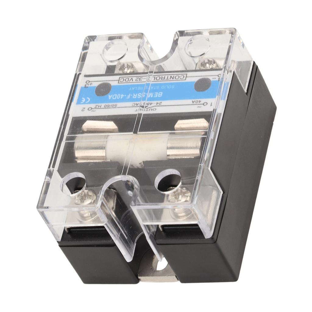 Solid State Relay EMI EFI Free Low Surge SSR High Sensitivity Overcurrent Protection Solid State Relay with Fuse