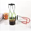 Stainless Steel Canning Jar Lifter with Grip Handle Can Lifter Tongs Jar Clip Heat Resistance Anti-clip Glass Tong for Kitchen