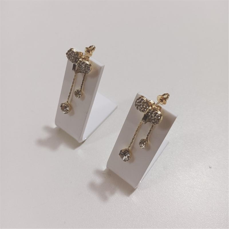 10Pcs Multipurpose L Shape Acrylic Earring Holders For Efficient Space Saving Jewelry Display At Homes Or Store