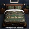 Decorative Artwork Theme Custom Text Or Name 3Pcs Bedding Set,1 Flat Sheet & 2 Pillowcases Personalized Home Bedding