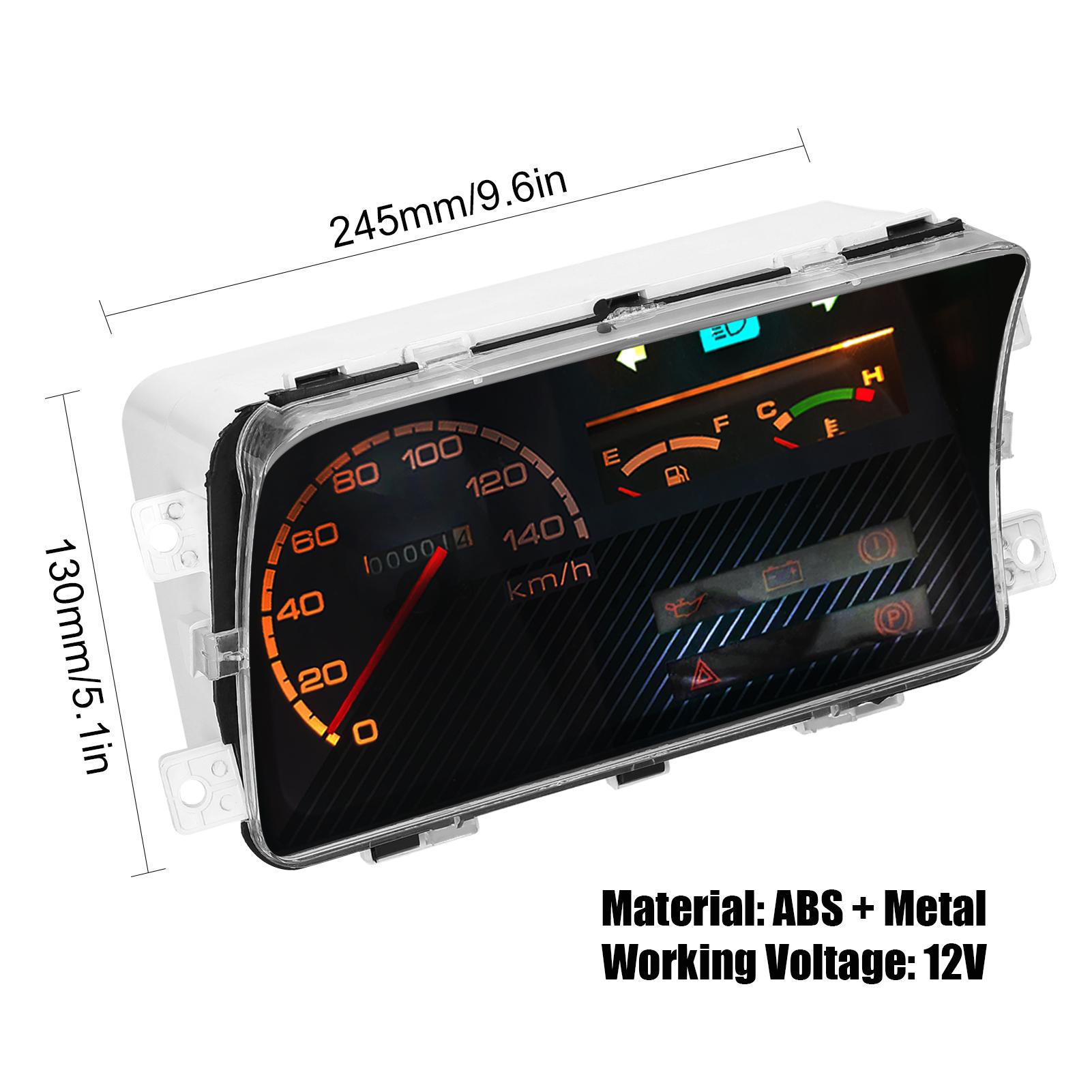 

Multi-function Automotive Instrument Set, meter, Odometer, Fuel Gauge, Water Temperature Gauge with Backlight and Indicator Lights