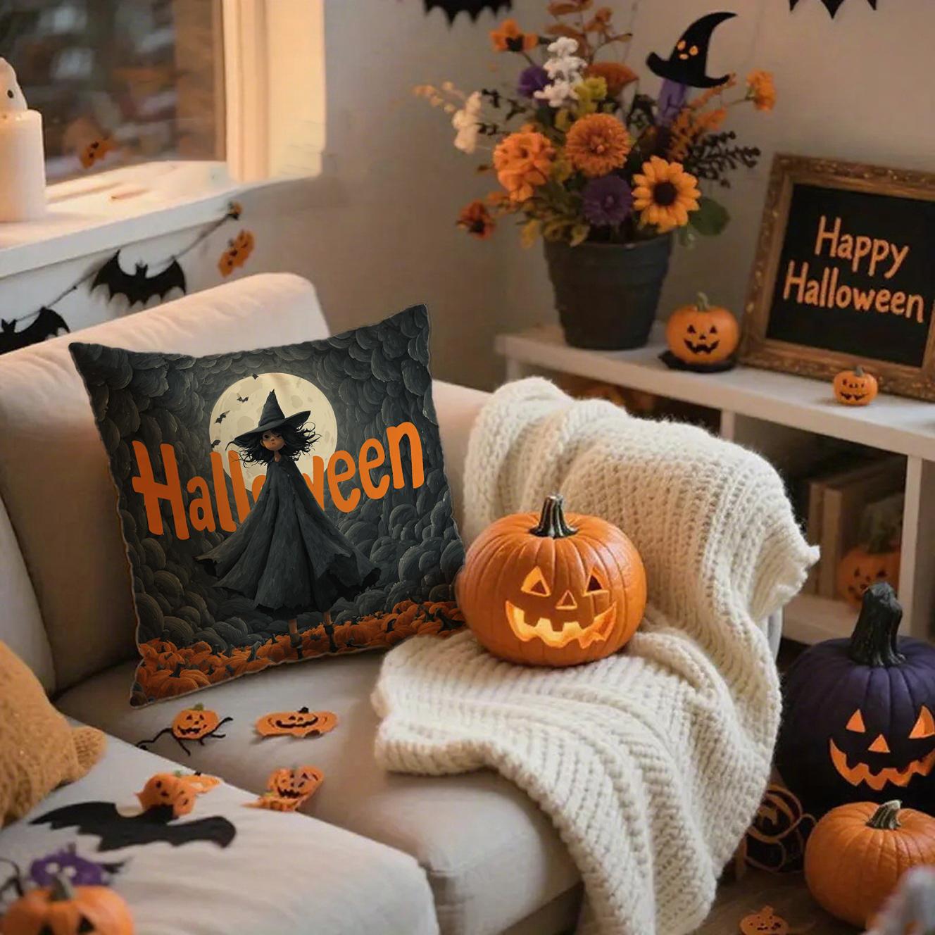 

Halloween-themed Pillow CoversSuitable for sofa car bedroom decorative cushion cover pillow cover 16x16Inch