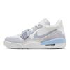 Jordan Legacy 312 Slip Resistant Abrasion Resistant Low top Vintage Basketball Shoes Men's White Blue HQ1190-101(Team116-)