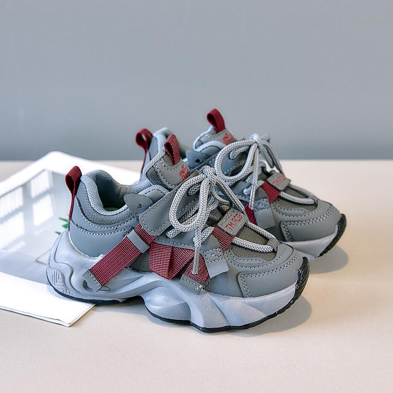 Children Clunky Sneakers Outside Boys Breathable Running Shoes Girls Fashion Thick Sole Shoes Baby Kindergarten Sneakers
