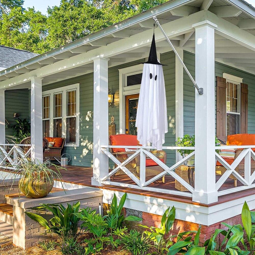 46 Inch Halloween Pumpkin Ghost Pendant Horror  For Yard Decoration Ghost Hanging Ornament Halloween Party Home Bar Decor Props