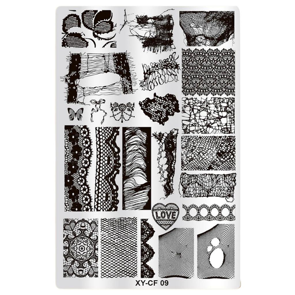 Fashion Nail Art Stamping Plate Manicure Nail Art Design Decoration Accessories for Home and Professional Salon Use