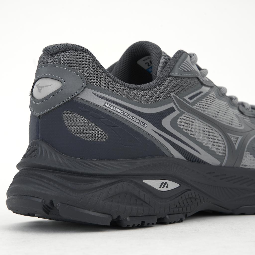 Mizuno Racer V2 Comfortable Versatile Non-Slip Breathable Durable Low-Top Running Shoes Unisex Sneaker Carbon-Gray D1GH250603