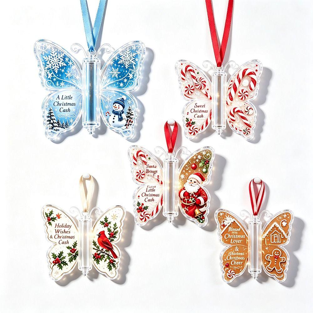 Schmetterlingsmuster Geldklammer Ornamente Acrylmaterial Bargeldhalter Bargeldgeschenk Aufbewahrung