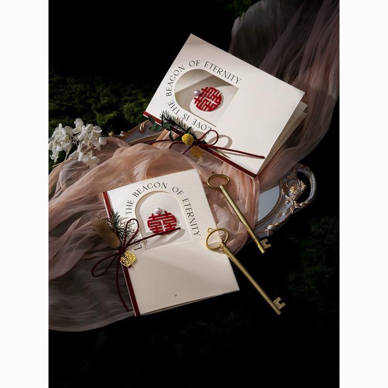 Elegant Bride and Groom Vow Cards – Creative Handwritten Wedding Speech Set