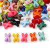 5/20Pcs Acrylic Colored Baked Paint Fork Shaped Spacer Beads For DIY Handmade Bracelets Necklaces Jewelry Making