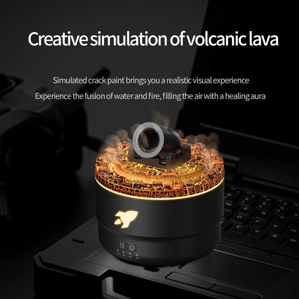 Творческий Volcanic Crack Light Artillery увлажнитель воздуха ароматерапевтический диффузор для домашнего стола кольцевой распылитель электрический аромадиффузор