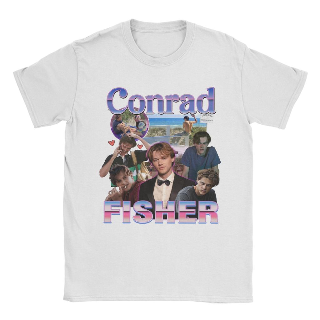 Men's Conrad Fisher The Summer I Turned Pretty Bootleg T Shirts  100% Cotton Clothing Casual Short Sleeve Crewneck Tees T-Shirt