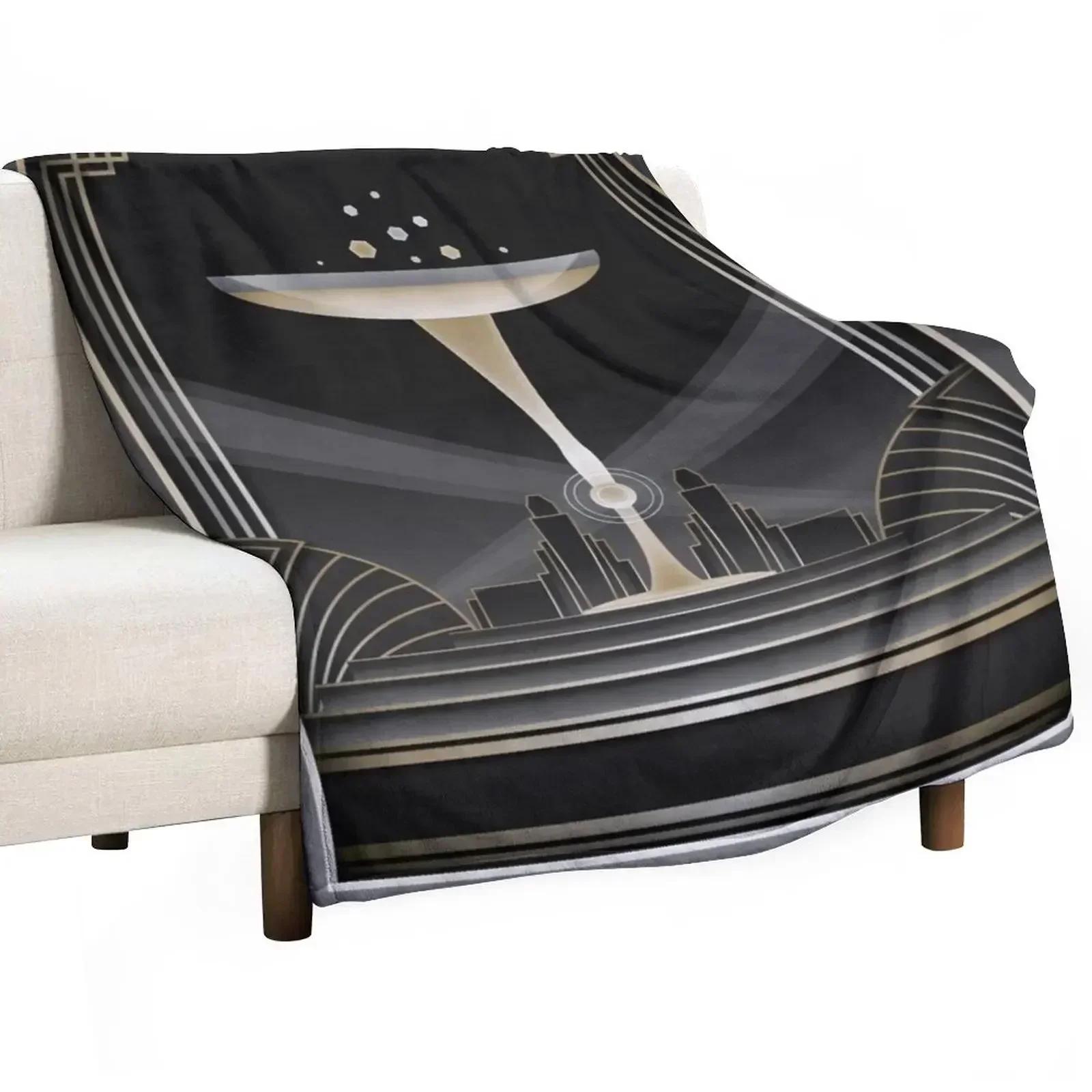 Art deco design VI Throw Blanket Anti Shedding Soft Fuzzy Blanket for Home 75X95CM