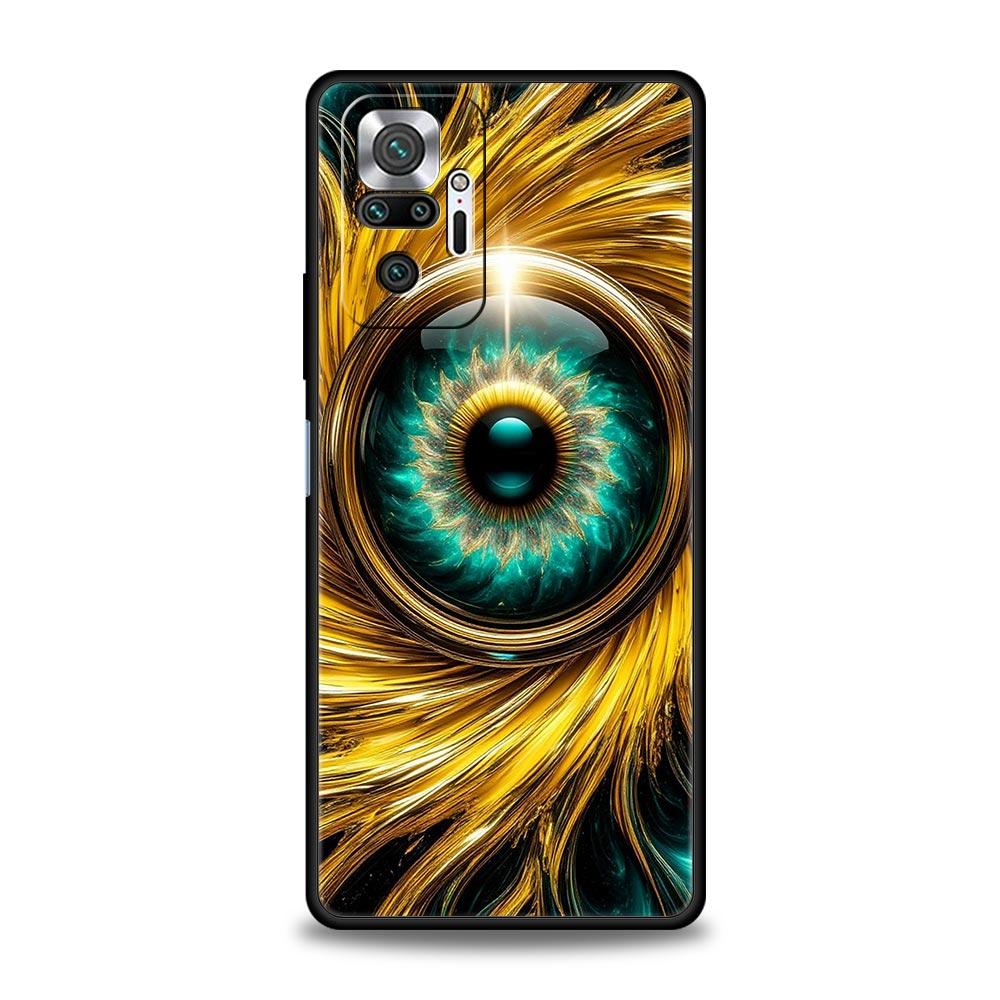 Fashion Eyelashes Eyes Phone Case Cover for Redmi 14C 10C Note 15 14 13 12 10 11 K40 Pro Plus 5G Soft TPU Shockproof Shell Capas
