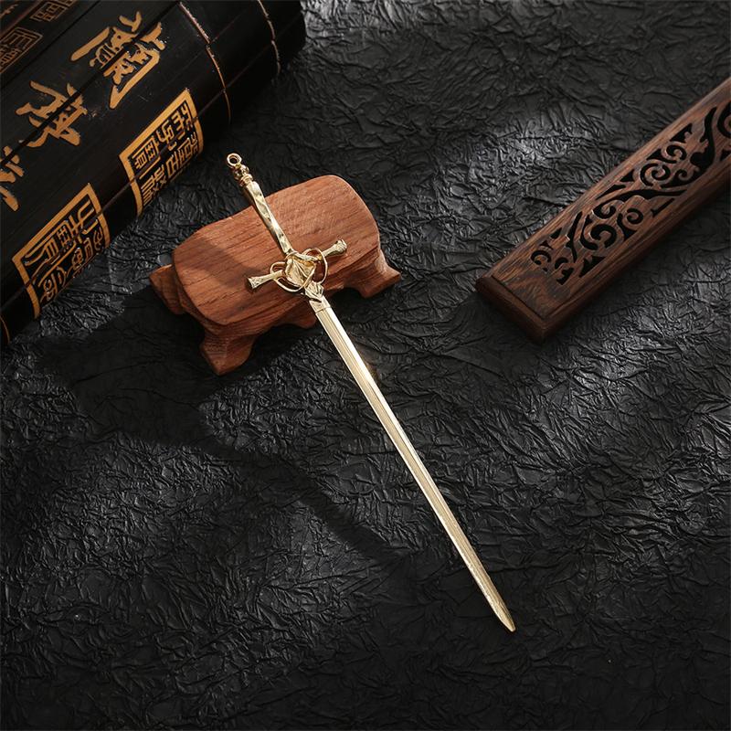 New Antique Metal Sword Hairpin Women's Fashion Chinese Simple and Creative Pan Hairpin Jewelry Temperament Headwear Accessories