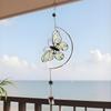 Solar Wind Chimes 2D Waterproof Dragonfly Glowing Decor Wind Chimes For Outside Solar Powered For Garden Yard Patio Porch