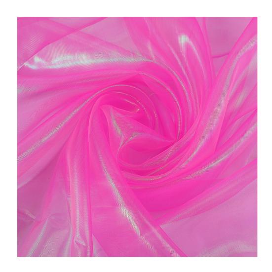 Organza Fabric for Wedding Decorations Party Wear, 2 Yards Long 59-Inch Wide, Rainbow Holographic Gauze for DIY Photography Backdrops, Personalized