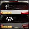 Reflective Bumper Decal Reflective Silver Tone Square A Version of the Stars Reflective Car Sticker Personalized Decoration Vehicle Body or Window