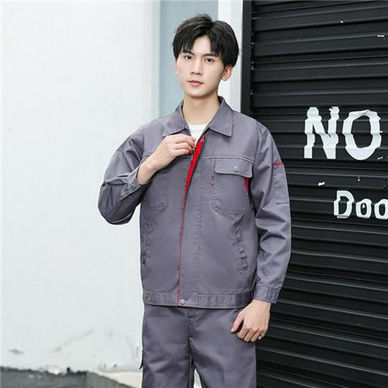 Langarm Arbeitskleidungs-Set für Damen und Herren - Strapazierfähige Uniform für Autoreparatur und Bau