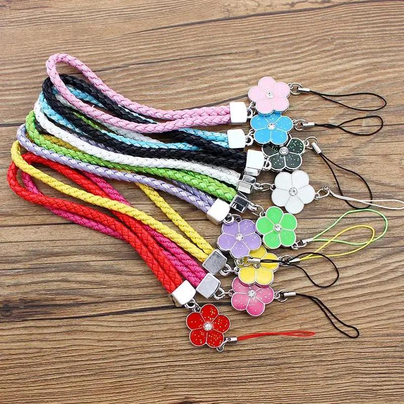 Multicolor Phone Charm Strap - Short Braided String, Anti-Lost Lanyard for Phones/Cameras, Keychain Gift Accessory