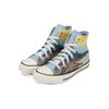 Converse Chuck Taylor All Star Canvas Non-Slip Shock Absorption High-Top Board Shoes Unisex Petrel Blue