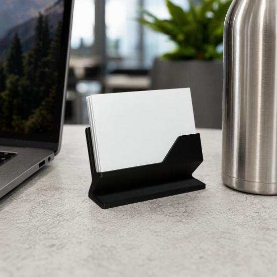 Porta-Cartões de Visita Impresso em 3D, Suporte para Cartões de Nome de Negócios para Recepção de Escritório Hotel, Organizador de Mesa Minimalista, Acessório de Recepção Moderno