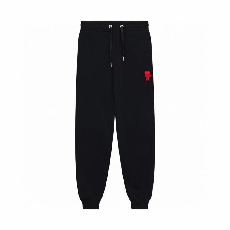 Cotton Couple Matching Set Oversized Hoodie With Heart Print Loose Fit Jogger Pants Men Women