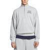 Under Armour Half-Zip Pullover Sports Casual Sweatshirt Men Sweatshirt Gray 1386550-011