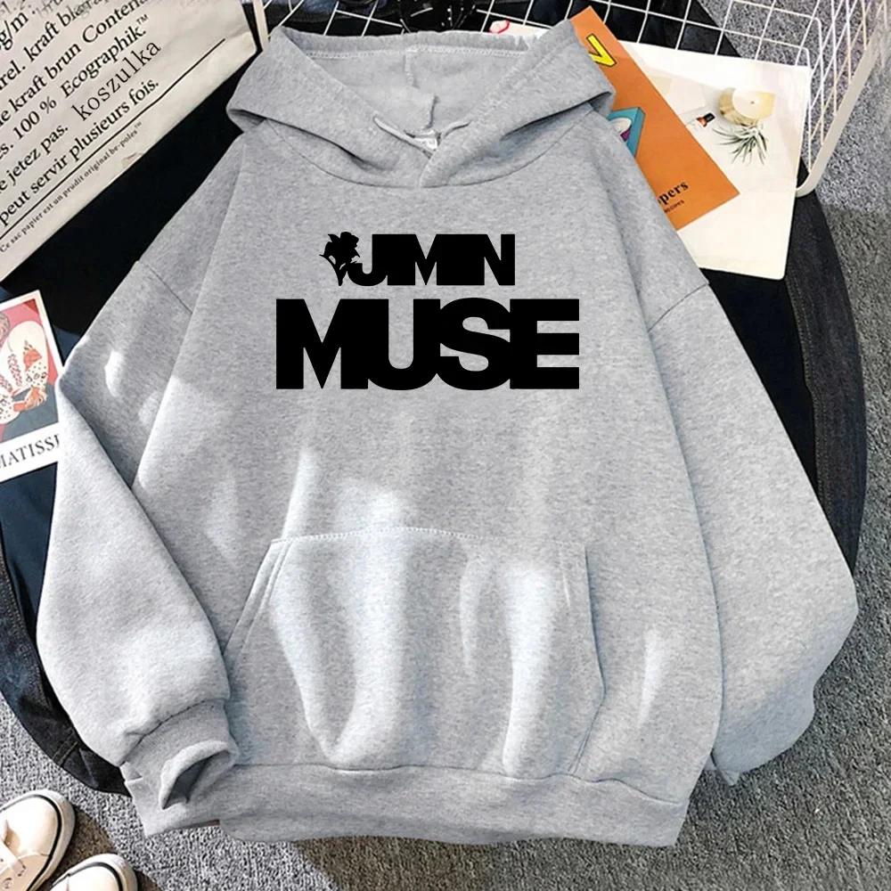 Jimin Muse Hoodie, Autumn/Winter Men's Street Style Harajuku Casual Hoodie, Unisex, Retro Pullover Sweatshirt