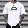 Umbrella Bring Me The Horizons Metal Washed Oversized T-shirt Street Hip Hop 100% Cotton Men Women Short Sleeve T-shirts Unisex