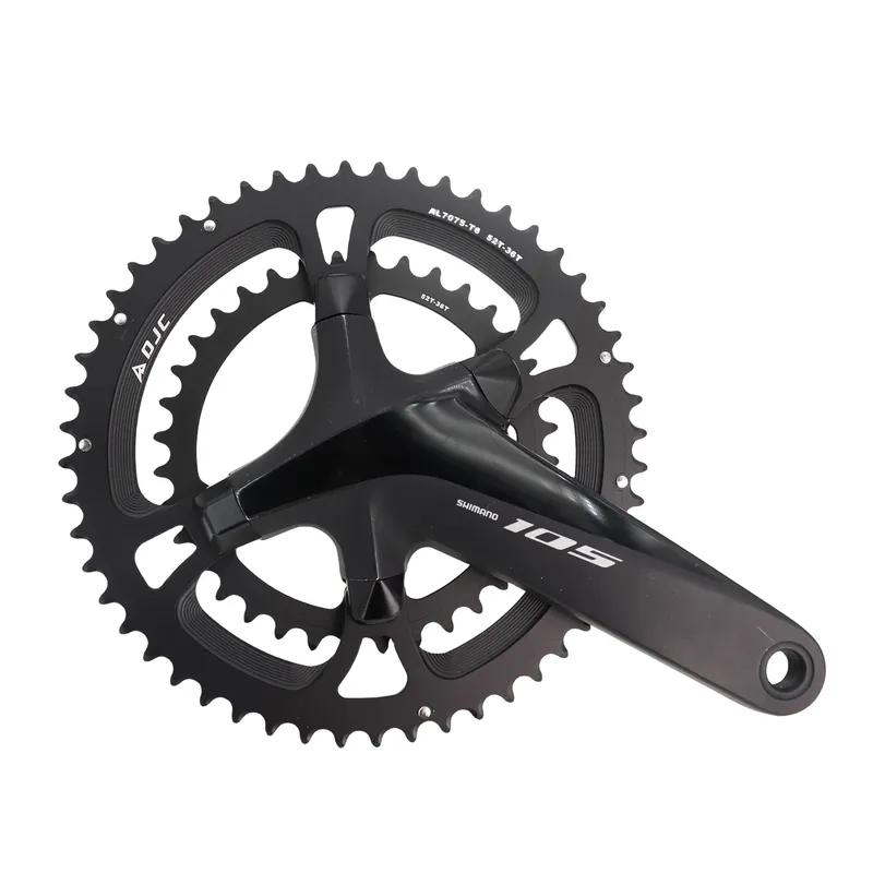 DJC Road Bike Chainring 110bcd 4 Bolts Oval Round 2x Chainring Double 54t 40t for Shimano R7100 R8100 R9200 R7000 R8000 R9100