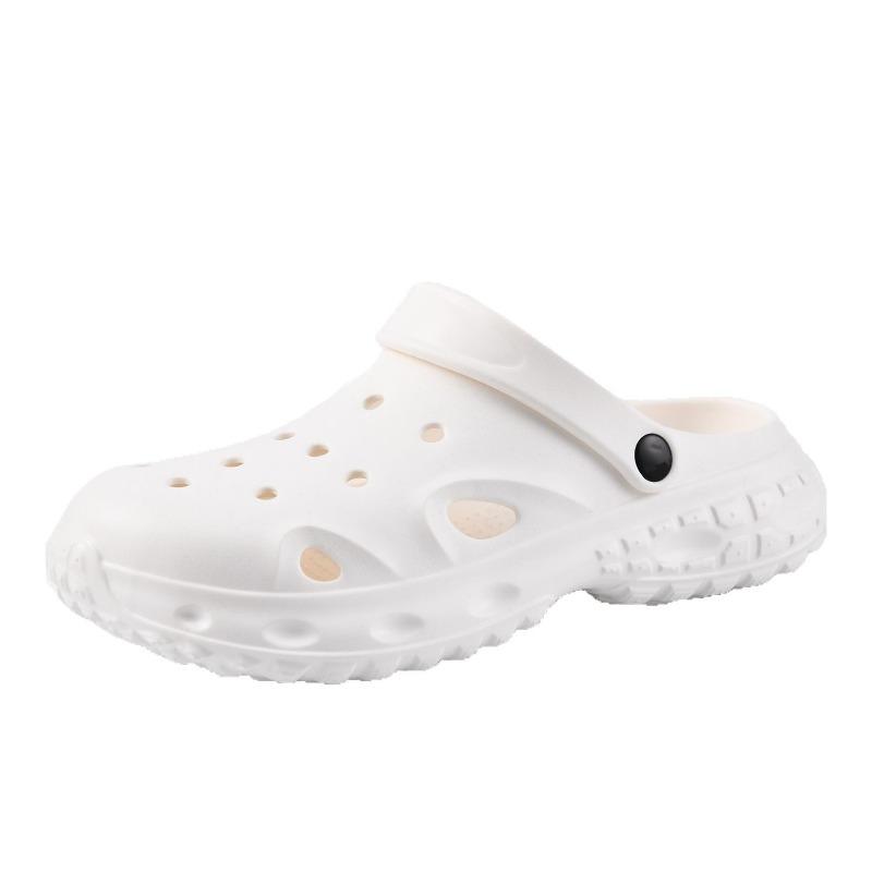 Couple thick-soled hole shoes, men's garden shoes, heightening shoes, cool slippers outside the beach in summer