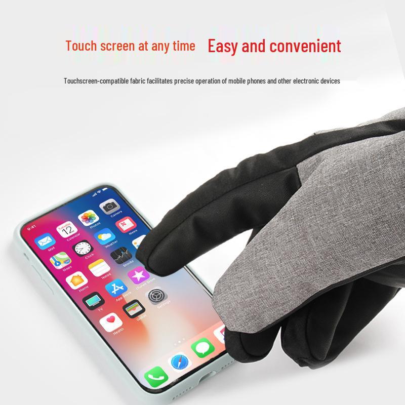 Smart Heated Touchscreen Winter Ski Gloves for Outdoor Sports