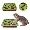 Felt Puzzle Box Cat Exercise Toy with Ball Felt Puzzle Box Indoor Cat Puzzle Box for Kittens Cats