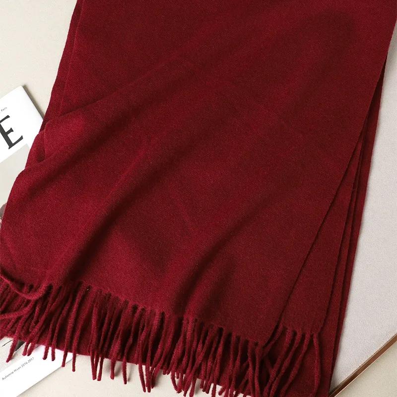 Outdoor Fashion Luxury Tassels Pashmina Lady Wrap Windproof Scarves Women Winter Scarf Warm Thicken Cashmere Shawl Scarf