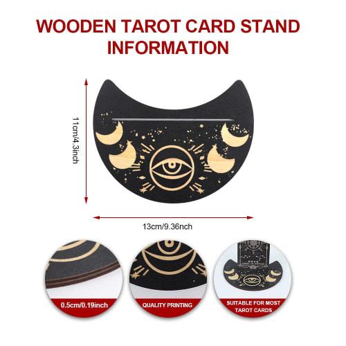 Wooden Tarot Card Case with Card Stand (Sacred Eye) Tarot Case, Tarot Stand, Card Stand, Oracle Card Case